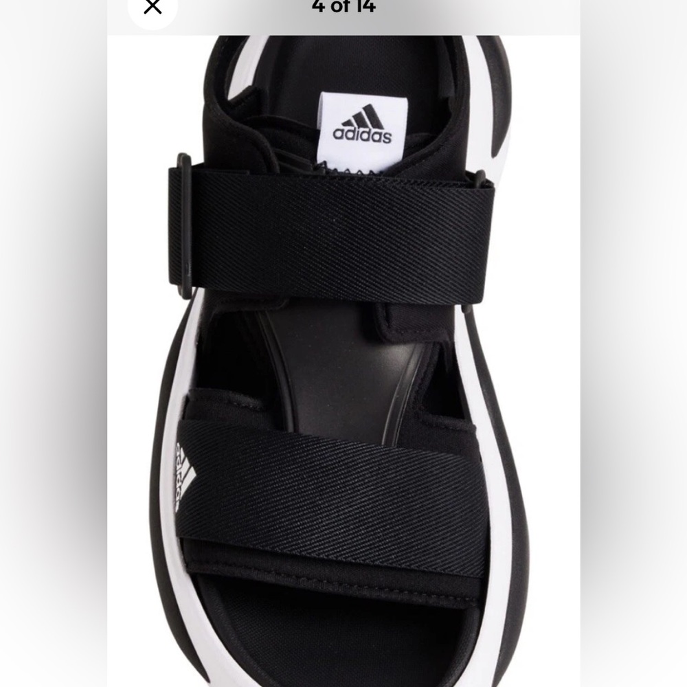 Adidas men’s  Mehana Sandals size 10 - Picture 4 of 6